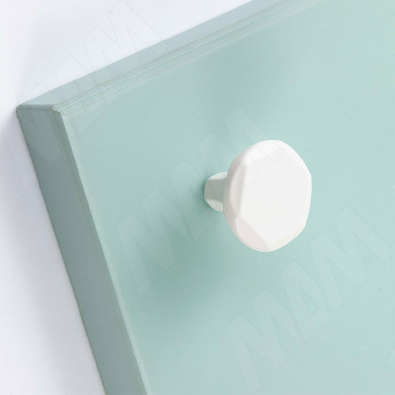 Ручка-кнопка белый матовый D30мм фото товара 2 - WPO.826.030.00N3