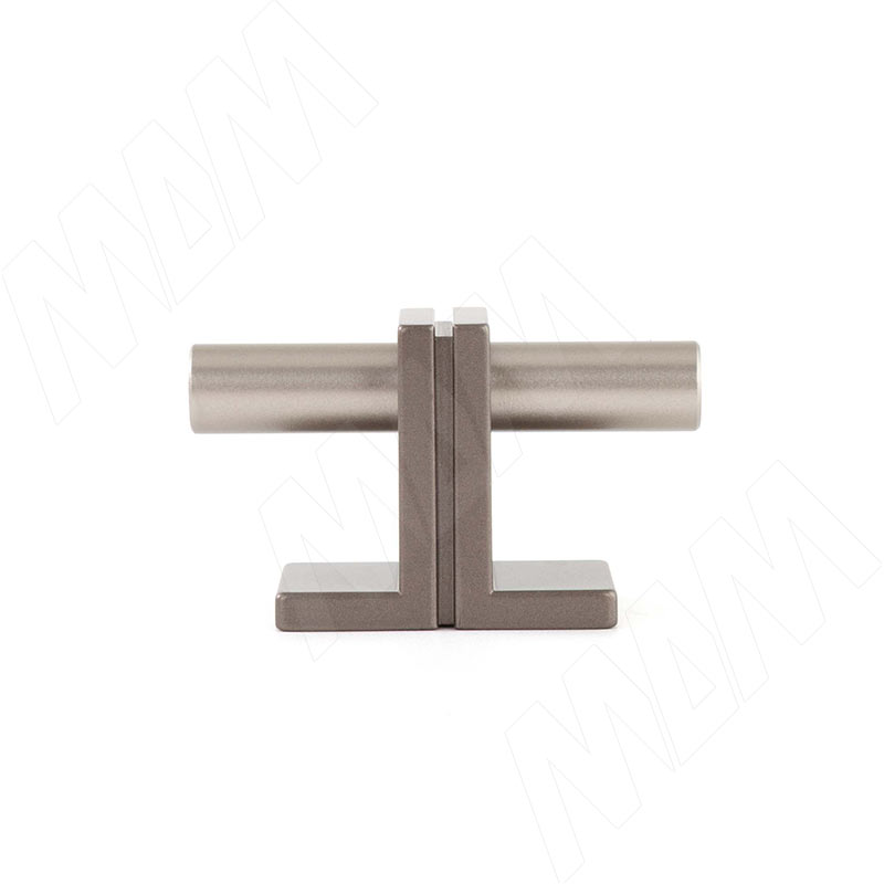 Ручка-кнопка 16мм никель матовый/бронза alucover фото товара 2 - WPO.906.00T.6BG7