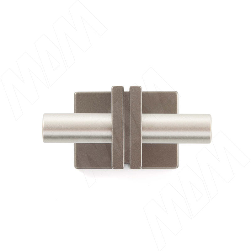 Ручка-кнопка 16мм никель матовый/бронза alucover фото товара 3 - WPO.906.00T.6BG7