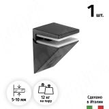 KALABRONE MINI Менсолодержатель для стеклянных полок 5 - 10 мм, черный матовый 1 62200 80 EC-1, фото 1