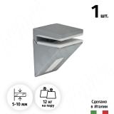 KALABRONE MINI Менсолодержатель для стеклянных полок 5 - 10 мм, хром матовый 1 62200 80 JM-1, фото 1