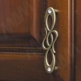 Ручка-скоба 96мм бронза состаренная с кристаллами 1021K.96.23, фото 1