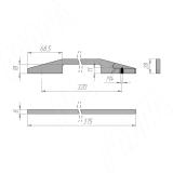 Ручка-скоба 320мм L=375мм, нерж. сталь 1234.320.7M, фото 2