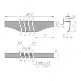 Профиль-ручка 900мм крепление саморезами алюминий полированный (анод) 26.900.AS, фото 1