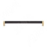 Ручка-рейлинг 320мм черный матовый/золото матовое сатин 416.320.76/S.52, фото 1