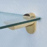 KAIMAN Менсолодержатель для деревянных и стеклянных полок 7 - 41 мм, золото (2 шт.) 7033 52, фото 1