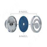 GRIME Ручка-кнопка D65мм хром матовый A-1425.G6, фото 1