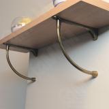 Менсолодержатель для деревянных полок L-230 мм, бронза состаренная (2 шт.) AZ.095.BA, фото 1