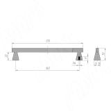 Ручка-скоба 160мм графит BH.82.160.GF, фото 1