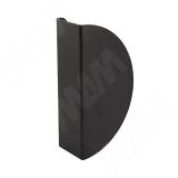 Ручка-скоба 128мм (L=150мм) черный матовый (краска RAL 9005) BH.RU07.128.BL, фото 2