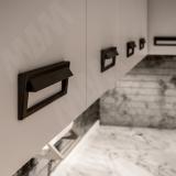 BOX Ручка-раковина 160мм черный матовый BOX.160.BL, фото 3