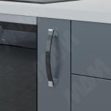 FRESCO Ручка-скоба 160мм хром/черный C-4469-160.P59-G2, фото 1