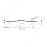APRO Ручка-скоба 352мм графит C-5769-1135A/352.P68, фото 2
