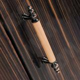 Ручка-скоба 96мм медь патинированная/бук C-783.D1-G1, фото 1