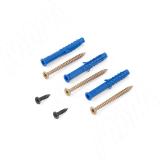 EUS Менсолодержатель для деревянных полок 16-20мм черный матовый (краска RAL9005), L=600 мм (1 шт) EUS.600.BL, фото 1