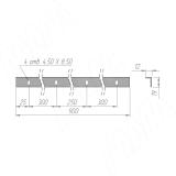 EUS Менсолодержатель для деревянных полок 16-20мм черный матовый (краска RAL9005), L=900 мм (1 шт) EUS.900.BL, фото 11