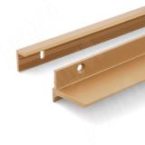 EUS Менсолодержатель для деревянных полок 16-20мм золото матовое (краска), L=600 мм (1 шт) EUS.600.GL, фото 7