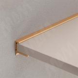 EUS Менсолодержатель для деревянных полок 16-20мм золото матовое (краска), L=600 мм (1 шт) EUS.600.GL, фото 9