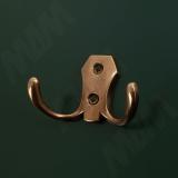 Крючок двухрожковый бронза состаренная HK.04.AB, фото 1