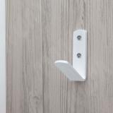 Крючок однорожковый белый матовый HK.19.WTM, фото 1