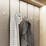 Крючок однорожковый L=52мм нерж. сталь HK.20.BN, фото 2