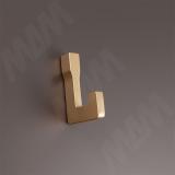 Крючок однорожковый золото матовое HK.22.GA, фото 1