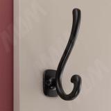 Крючок двухрожковый черный матовый HK.37.BLM, фото 1