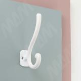 Крючок двухрожковый белый матовый HK.37.WTM, фото 1