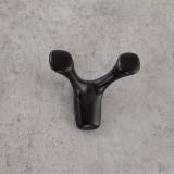 Крючок двухрожковый черный матовый HK.39.BLM, фото 2