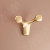 Крючок двухрожковый золото матовое HK.39.GA, фото 2