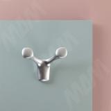 Крючок двухрожковый хром матовый HK.39.SC, фото 2