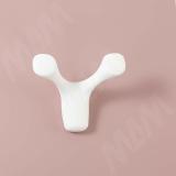 Крючок двухрожковый белый матовый HK.39.WTM, фото 2