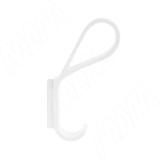 Крючок двухрожковый белый матовый HK.43.WTM, фото 1