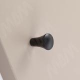 Ручка-кнопка черный матовый KH.25.000.BLM, фото 1