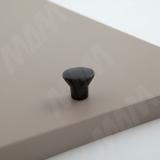 Ручка-кнопка D24мм черный матовый KH.31.BLM, фото 1