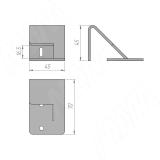 LOFT Менсолодержатель (комплект) для деревянных полок 16мм, черный матовый (краска RAL9005) LFT.SET.BL, фото 4