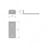 LOFT Менсолодержатель (комплект) для деревянных полок 16мм, черный матовый (краска RAL9005) LFT.SET.BL, фото 5