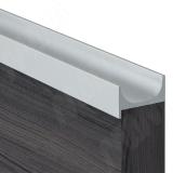 Профиль-ручка врезная для фасада 18мм, алюминий матовый, L-5500мм LKW4AA, фото 1