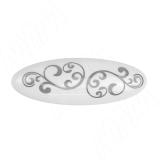 Ручка-скоба 96мм серебро состаренное/керамика серебряные узоры WMN.77.00.P2.096.E8, фото 2