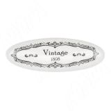 Ручка-скоба 96мм белый/серебро винтаж керамика Vintage WMN.68.00.Q3.096.T4, фото 1