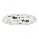 Ручка-скоба 96мм хром/керамика Paris WMN.93.00.Q4.096.CR, фото 1