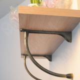 Менсолодержатель для деревянных полок L-240 мм, бронза патинированная (2 шт.) MS.1220.BA, фото 1