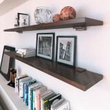 Менсолодержатель 40Х60 мм для деревянных и стеклянных полок 6 -25 мм, бронза патинированная (2 шт.) MS.1437.BA, фото 1