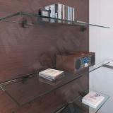 Менсолодержатель 40Х60 мм для деревянных и стеклянных полок 6 -25 мм, бронза патинированная (2 шт.) MS.1437.BA, фото 2