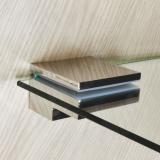 Менсолодержатель 80Х80 мм для деревянных и стеклянных полок 6 - 40 мм, хром (2 шт.) MS.1436.NL, фото 1