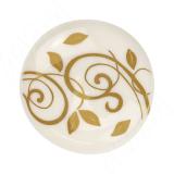 Ручка-кнопка D35мм cлоновая кость/золото винтаж керамика золотые узоры WPO.77.01.M1.000.V5, фото 1