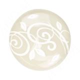 Ручка-кнопка D35мм бронза состаренная/керамика белые узоры WPO.77.01.M3.000.D1, фото 1