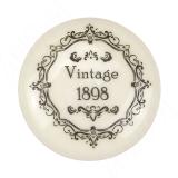 Ручка-кнопка D35мм cлоновая кость/золото винтаж керамика Vintage WPO.77.01.Q3.000.T5, фото 1