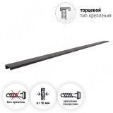 Профиль-ручка L=896мм крепление саморезами черный матовый (краска RAL 9005) PH.RU01.900.BL, фото 1