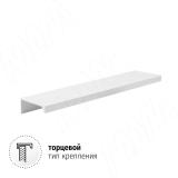 Профиль-ручка крепление саморезами белый матовый (краска RAL9016), L-3000мм PH.RU03.3000.WHM PR, фото 1